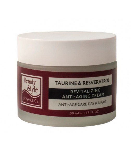 Крем возрождающий Anti Age plus 24 часа "Taurine & Resveratrol" 50 мл Beauty Style