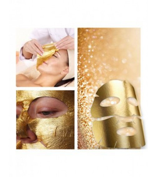 Трехкомпонентная альгинатная лифтинговая золотая маска против морщин и дряблости, набор 10 шт.